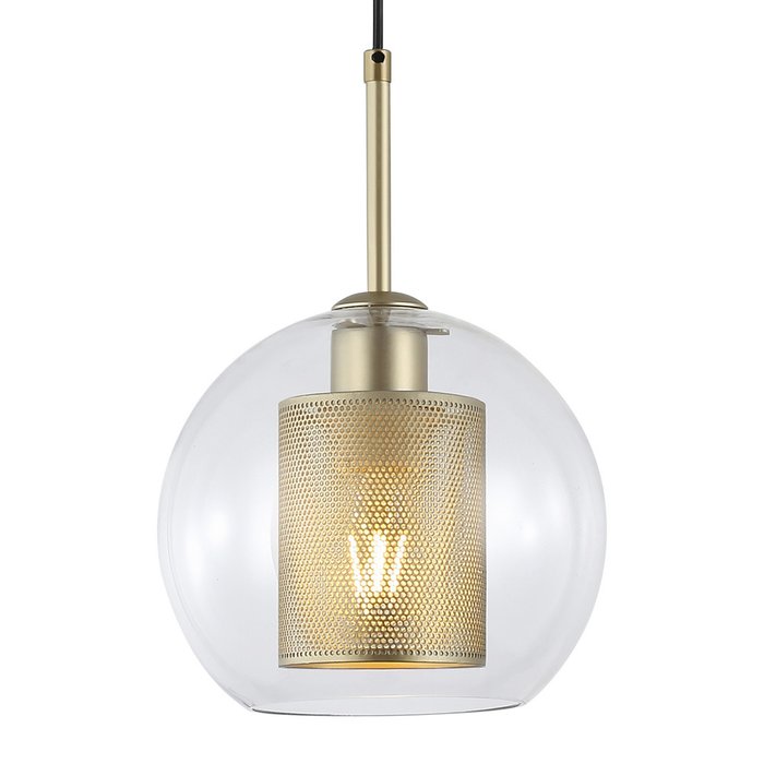 Подвесной светильник золотого цвета - купить Подвесные светильники по цене 5900.0