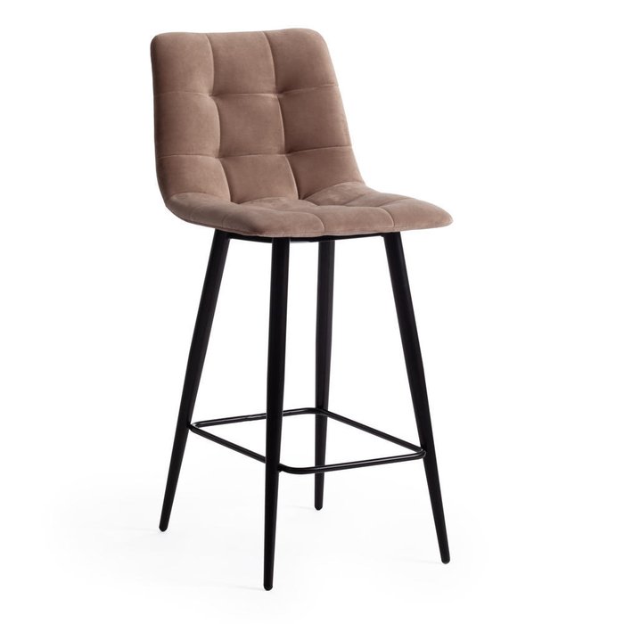 Стул полубарный Chilly темно-бежевого цвета - купить Барные стулья по цене 12160.0