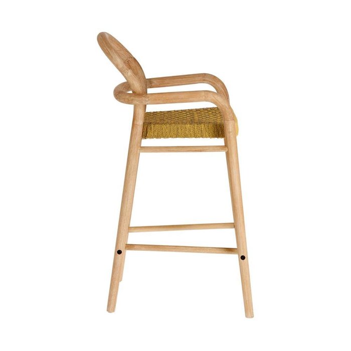 Барный стул Sheryl Marbled Mustard S из дерева бежевого цвета - купить Барные стулья по цене 37990.0