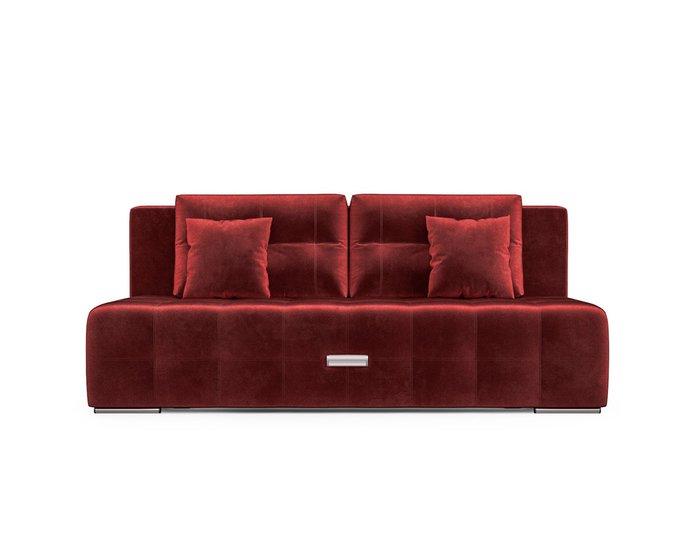 Прямой диван-кровать Марсель 4 красного цвета - купить Прямые диваны по цене 34990.0
