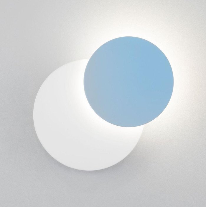 Настенный светодиодный светильник Figure бело-голубого цвета
