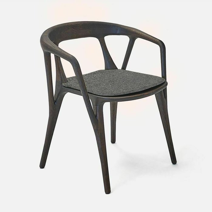 Подушка на стул Саванна серого цвета - лучшие Подушки для стульев в INMYROOM