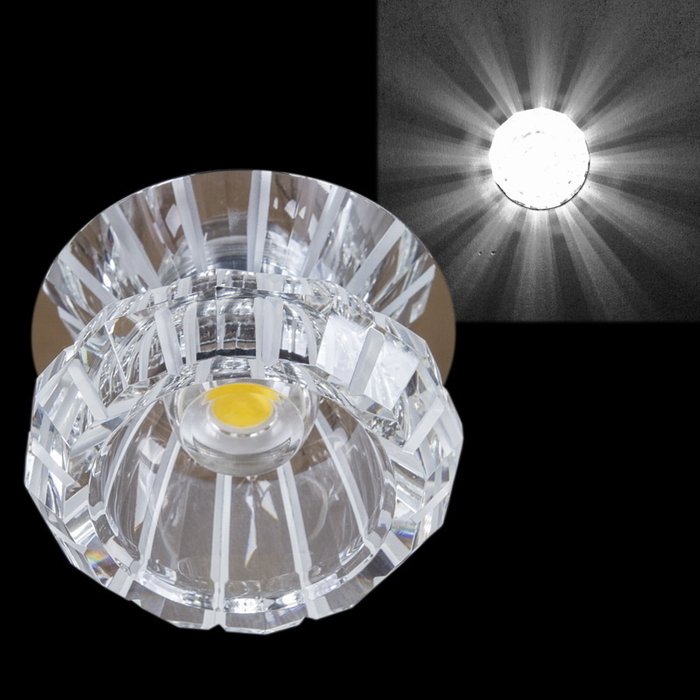 Встраиваемый светильник 09036-9.0-001T LED COB10W CR (стекло, цвет прозрачный) Встраиваемый светильник 09036-9.0-001T LED COB10W CR (стекло, цвет прозрачный)