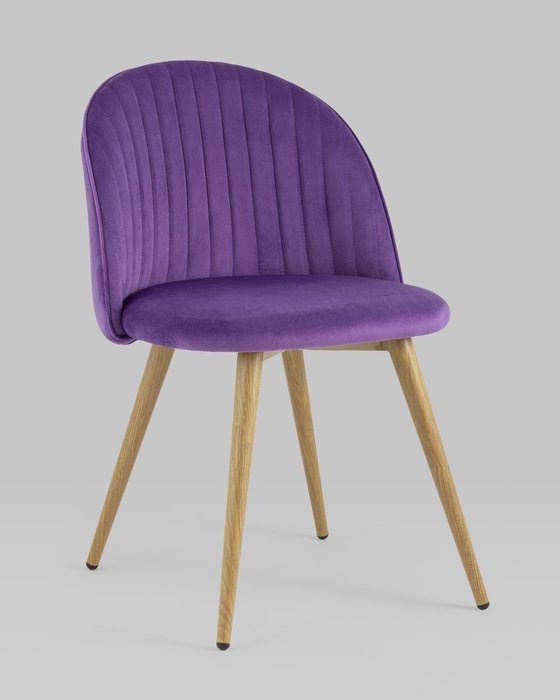 Стул Лион Страйпс фиолетового цвета - купить Обеденные стулья по цене 6490.0