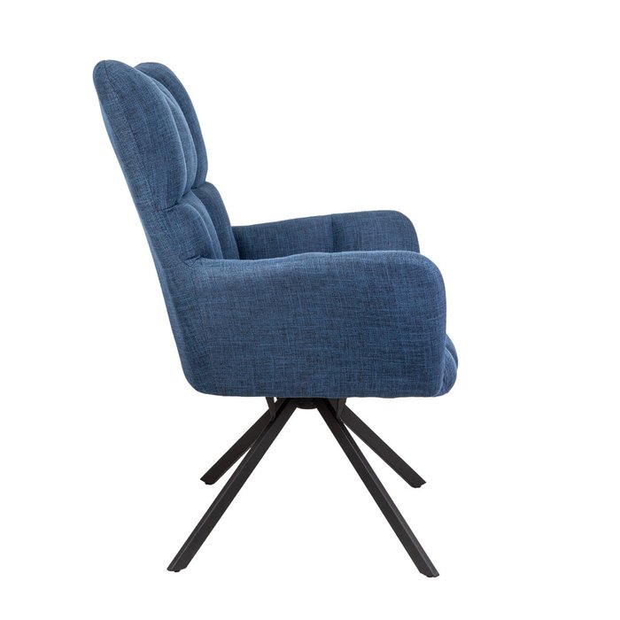 Поворотное кресло Colorado темно-синего цвета - лучшие Интерьерные кресла в INMYROOM