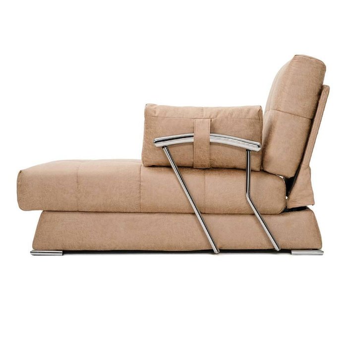 Угловой диван-кровать Дудинка Snake бежевого цвета - лучшие Угловые диваны в INMYROOM