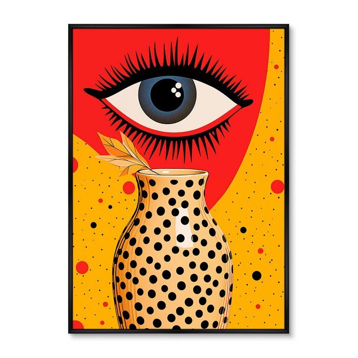 Репродукция картины Vase and Eyes, No 2, 2024г.