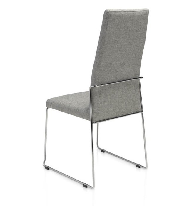 Стул в обивке из ткани серого цвета - купить Обеденные стулья по цене 23990.0