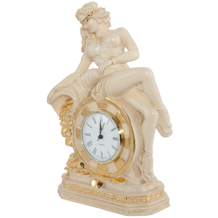 Часы настольные Колесо Фортуны цвета айвори - купить Часы по цене 13748.0