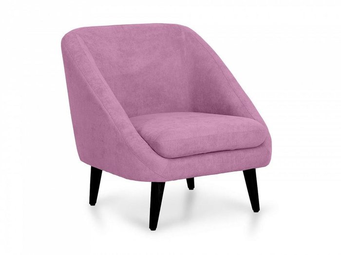 Кресло Corsica сиреневого цвета с черными ножками - купить Интерьерные кресла по цене 33390.0