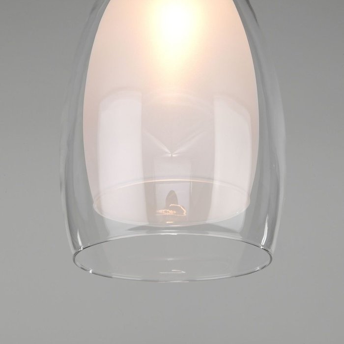 Подвесной светильник Cosmic цвета хром со стеклянным плафоном  - лучшие Подвесные светильники в INMYROOM
