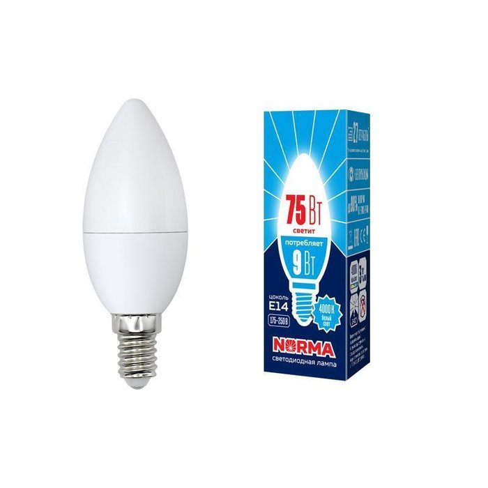 Лампа светодиодная Свеча матовая  - купить Лампочки по цене 100.0