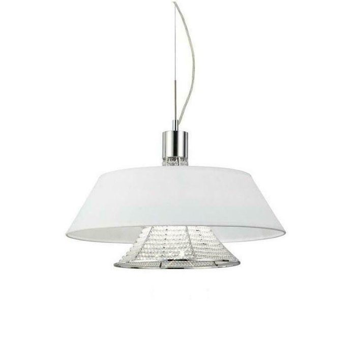 Подвесная люстра Alvarress LDP 9175-3 WT (ткань, цвет белый) - купить Подвесные люстры по цене 4000.0 Подвесная люстра Alvarress LDP 9175-3 WT (ткань, цвет белый) - купить Подвесные люстры по цене 4000.0