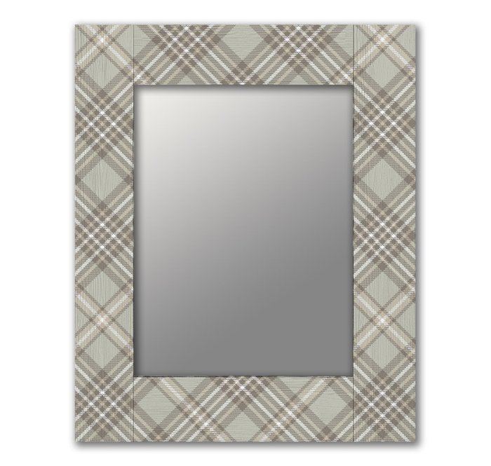 Настенное зеркало Шотландия-2 50х65 бежевого цвета