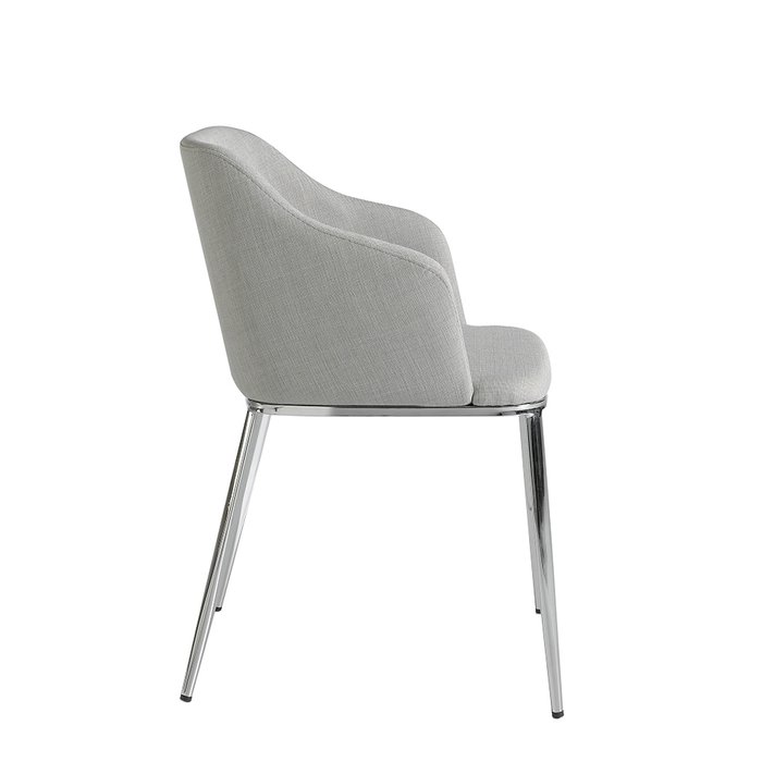 Стул в обивке из ткани серого цвета - купить Обеденные стулья по цене 45990.0