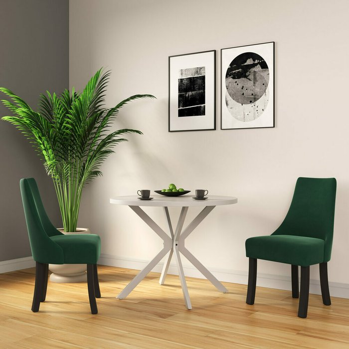 Стул Грант зеленого цвета - лучшие Обеденные стулья в INMYROOM