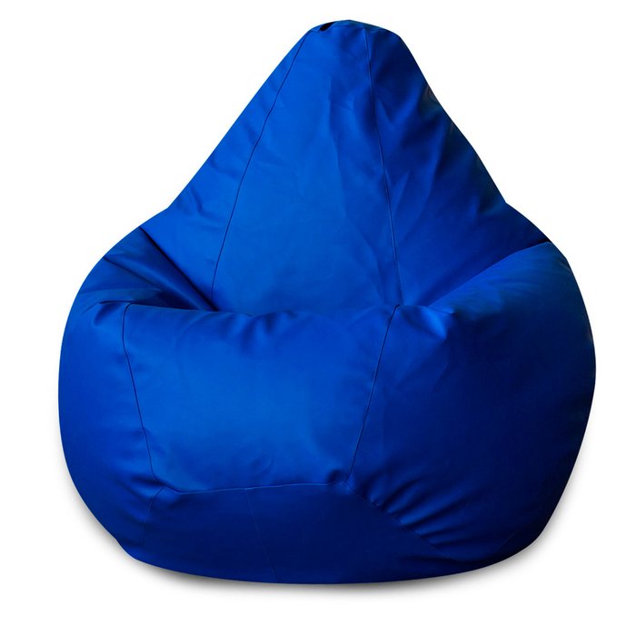 Кресло-мешок Груша 2XL в обивке из ткани фьюжн синего цвета  - купить Бескаркасная мебель по цене 3790.0