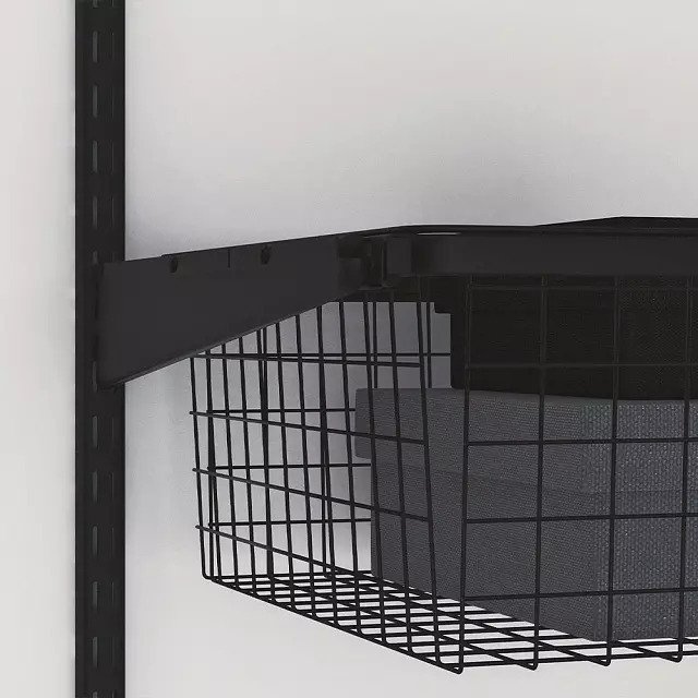 Стеновая стойка черного цвета 196 см - купить Комплектующие для гардеробных систем по цене 850 Стеновая стойка черного цвета 196 см - купить Комплектующие для гардеробных систем по цене 850