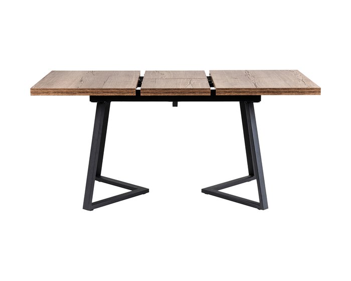 Раздвижной обеденный стол Роналдо 140 черно-коричневого цвета - купить Обеденные столы по цене 38450 Раздвижной обеденный стол Роналдо 140 черно-коричневого цвета - купить Обеденные столы по цене 38450