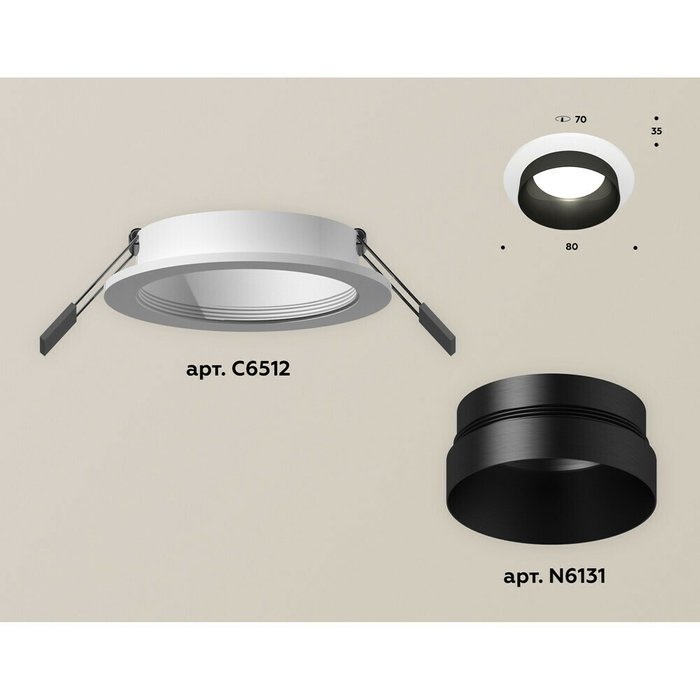 Светильник точечный Ambrella Techno Spot XC6512021 - купить Встраиваемые споты по цене 1420.0