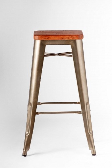 Барный стул Marais 2 из стали и древесины ивы - купить Барные стулья по цене 13122.0