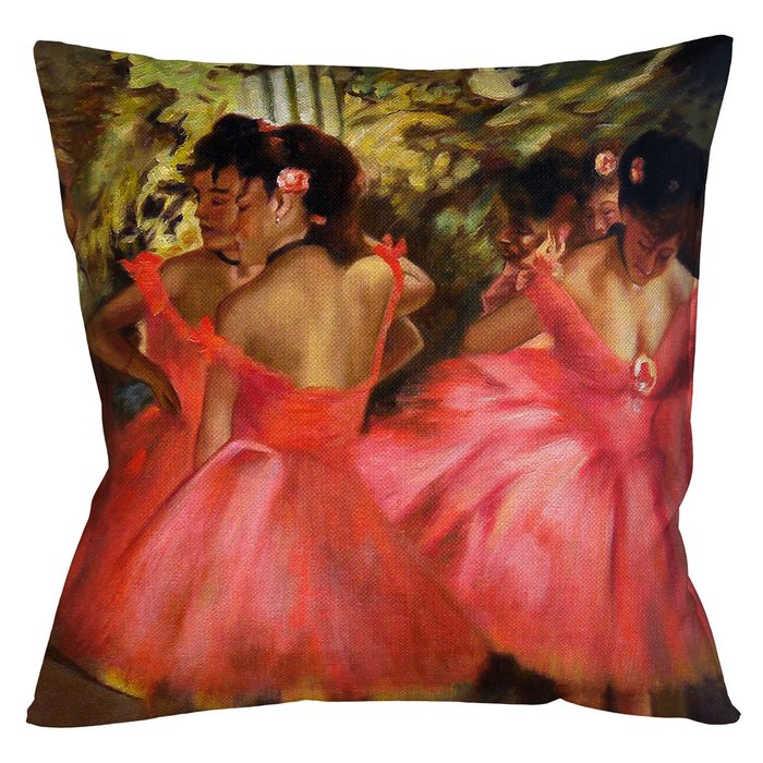Декоративная арт подушка Балерины в розовом