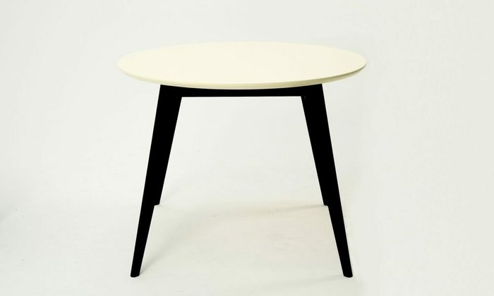 Стол обеденный Сканди D100 со столешницей цвета слоновая кость - лучшие Обеденные столы в INMYROOM