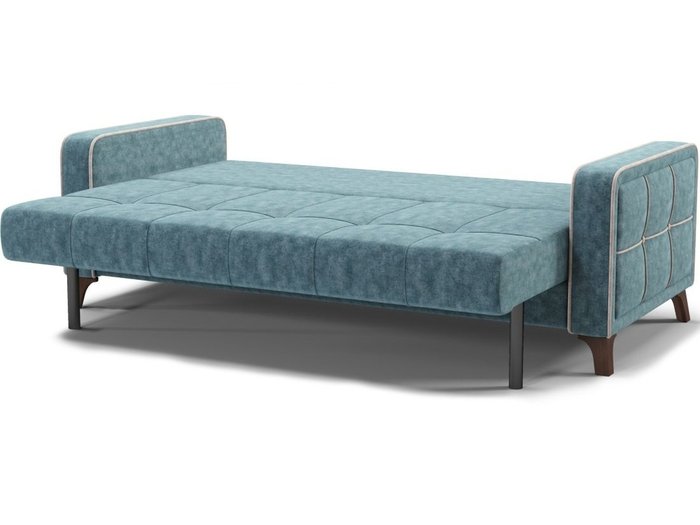 Диван-кровать Марсель синего цвета - купить Прямые диваны по цене 52318.0