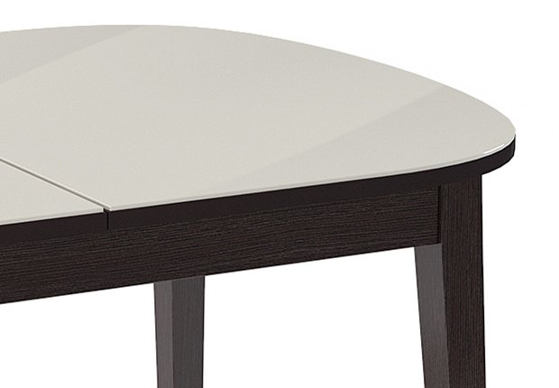 Раздвижной обеденный стол 1300М бежево-коричневого цвета   - купить Обеденные столы по цене 28920.0