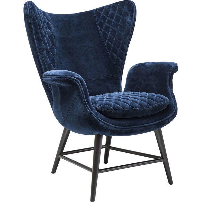 Кресло Tudor синего цвета - лучшие Интерьерные кресла в INMYROOM