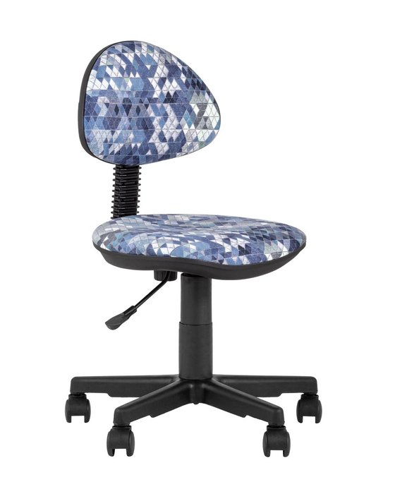 Кресло компьютерное детское Умка абстракция синего цвета
