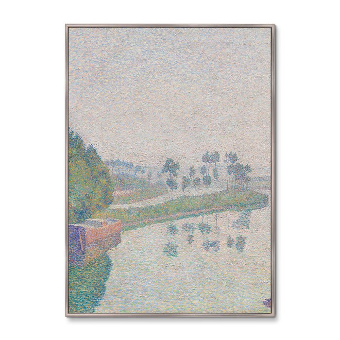 Набор из двух репродукций картин Banks of the Oise at Dawn, 1888г.  - купить Картины по цене 43998.0