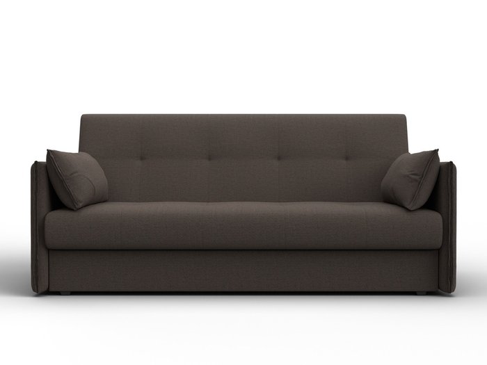 Диван-кровать Лига 018 темно-коричневого цвета - купить Прямые диваны по цене 37990 Диван-кровать Лига 018 темно-коричневого цвета - купить Прямые диваны по цене 37990