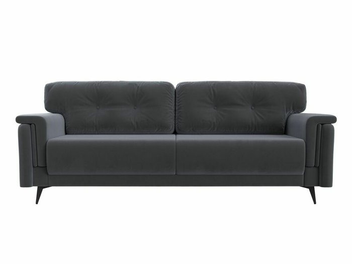 Прямой диван-кровать Оксфорд серого цвета - купить Прямые диваны по цене 65999.0