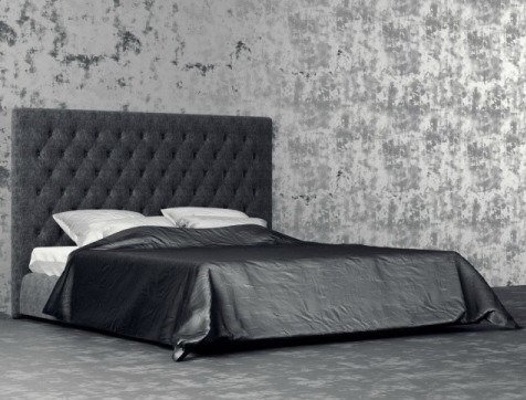 Кровать "Letto GM 17" с обивкой из экокожи или велюра 160х200 см - лучшие Кровати для спальни в INMYROOM Кровать "Letto GM 17" с обивкой из экокожи или велюра 160х200 см - лучшие Кровати для спальни в INMYROOM