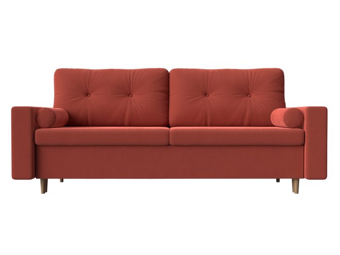 Прямой диван-кровать Белфаст кораллового цвета - купить Прямые диваны по цене 43999.0