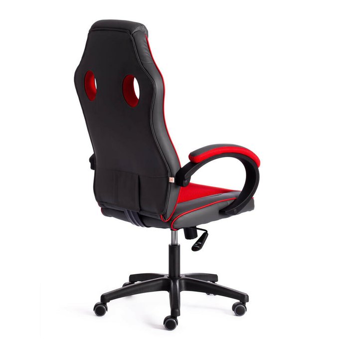 Кресло офисное Racer серо-красного цвета - лучшие Офисные кресла в INMYROOM