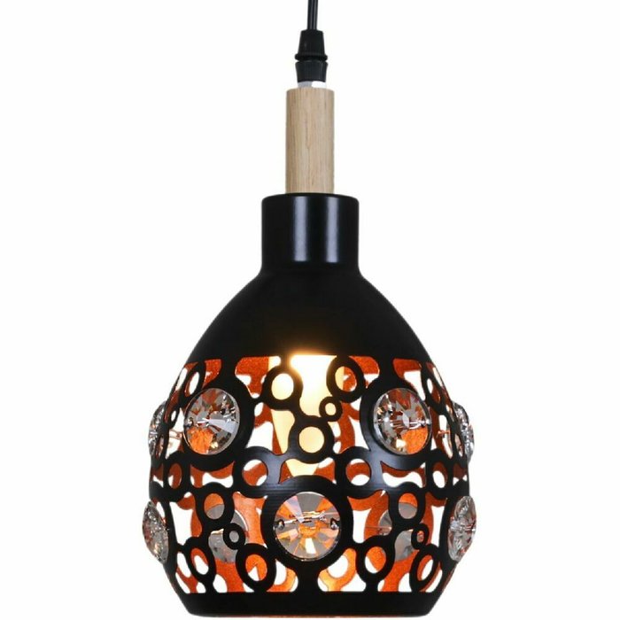 Подвесной светильник 03601-0.9-03 (металл, цвет черный) - купить Подвесные светильники по цене 5560.0