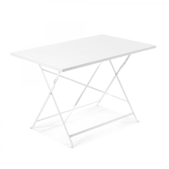 Стол Alrick белого цвета - купить Садовые столы по цене 16990.0