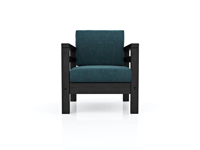 Кресло Домино темно-голубого цвета - купить Интерьерные кресла по цене 18990.0