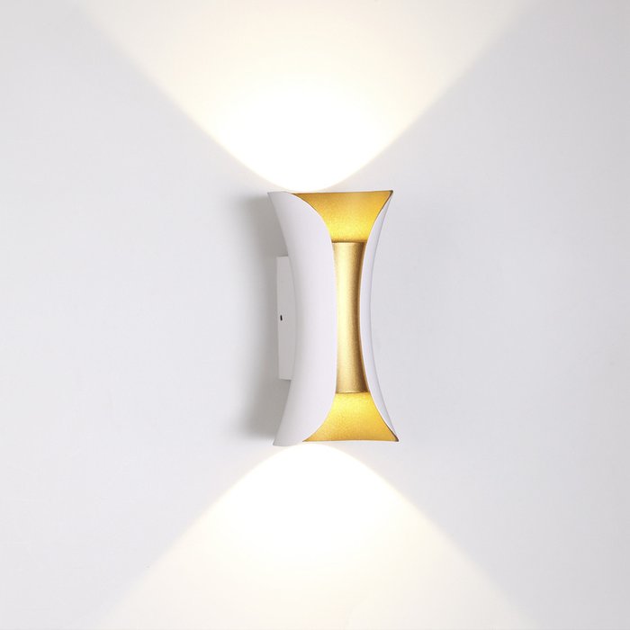 Уличный настенный светодиодный светильник Krista белого цвета