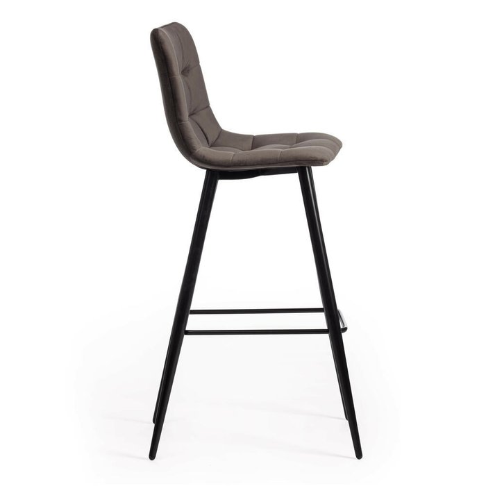 Стул барный Chilly темно-серого цвета - купить Барные стулья по цене 6330.0