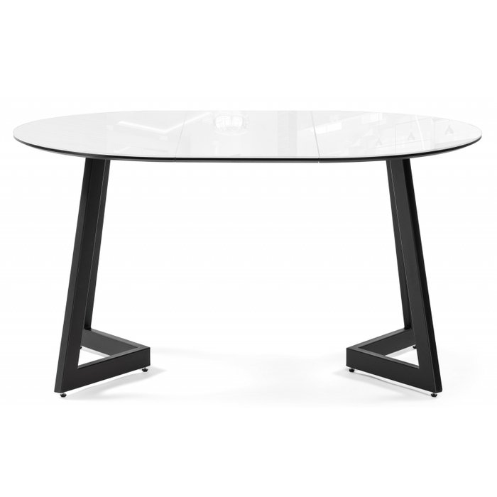 Раздвижной обеденный стол Алингсос 100х100 белого цвета - лучшие Обеденные столы в INMYROOM