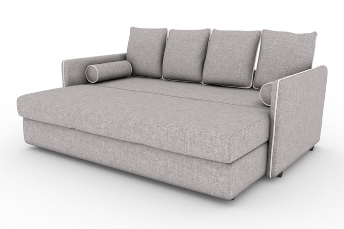 Прямой диван-кровать Cardinal серого цвета - купить Прямые диваны по цене 16000.0