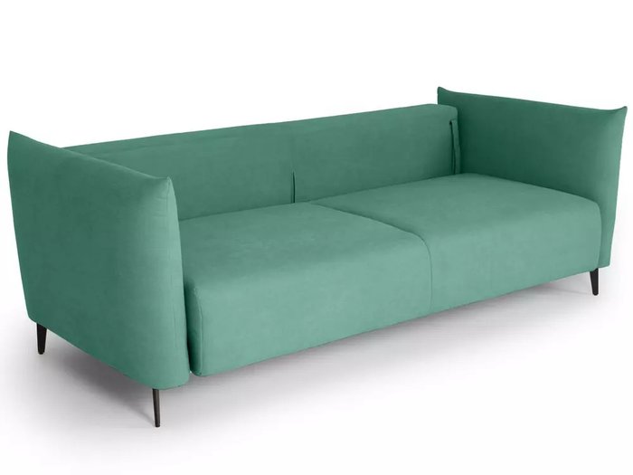 Диван-кровать Menfi светло-зеленого цвета с металлическими ножками - лучшие Прямые диваны в INMYROOM