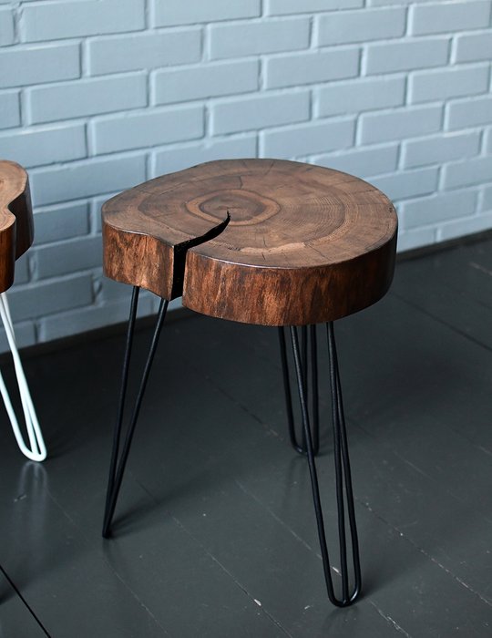 Кофейный стол Mushroom 03 черно-коричневого цвета - купить Кофейные столики по цене 15738.0
