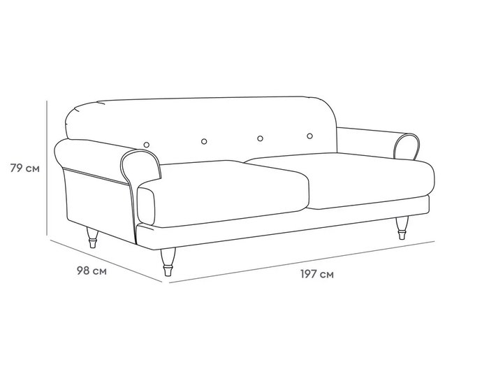 Диван Italia L светло-серого цвета  - лучшие Прямые диваны в INMYROOM