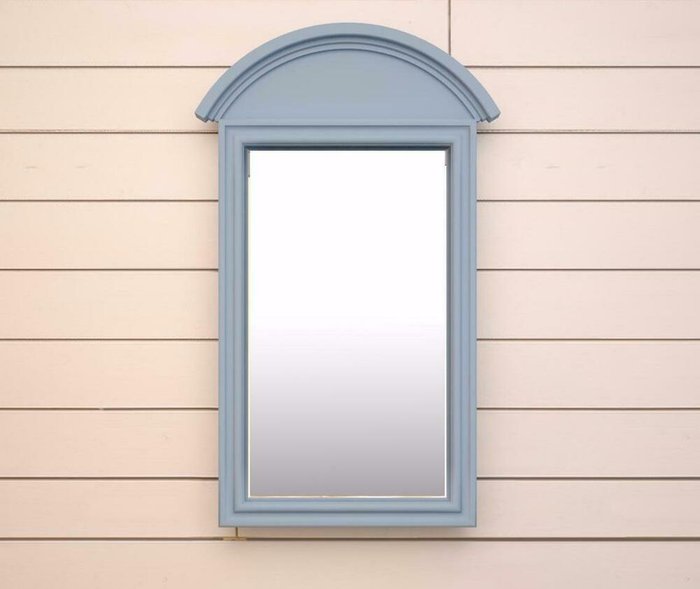Зеркало прямоугольное "Leontina" голубого цвета - купить Настенные зеркала по цене 15097.0