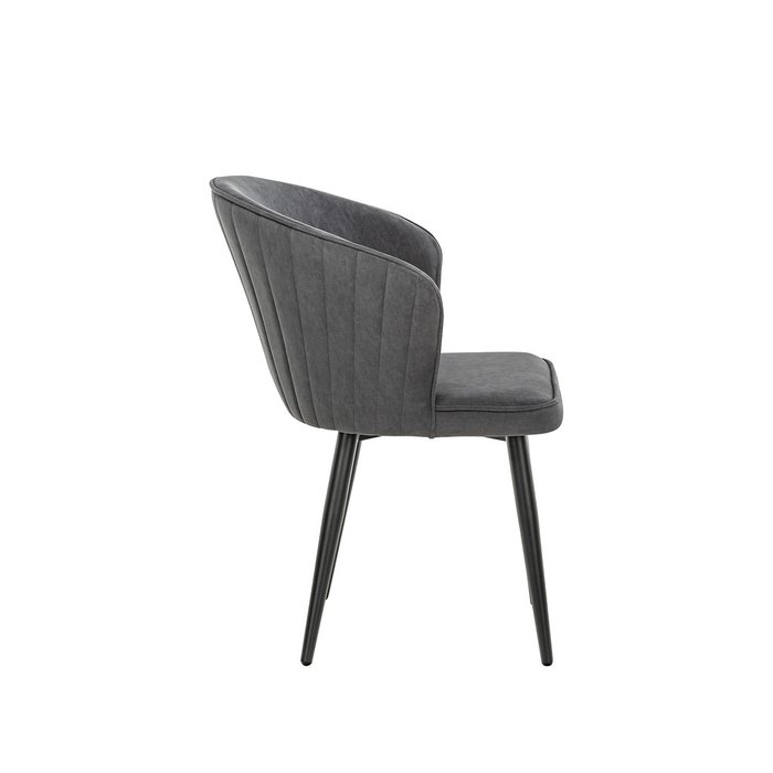 Стул Эшби серого цвета с белыми ножками - лучшие Обеденные стулья в INMYROOM