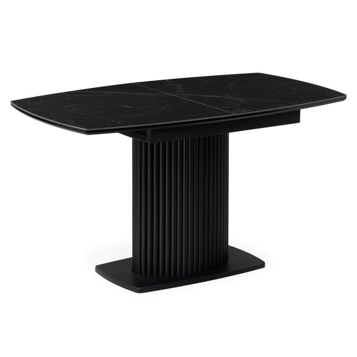 Раскладной обеденный стол Фестер черного цвета